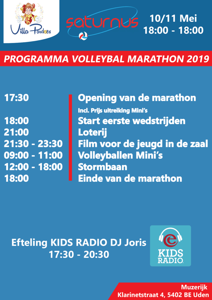 Programma Villa Pardoes marathon